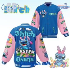 Stitch Happy Easter Baseball Jacket