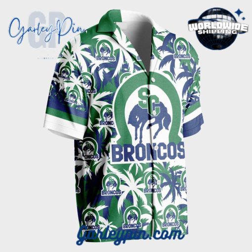 Swift Current Broncos Custom Name Hawaiian Shirt