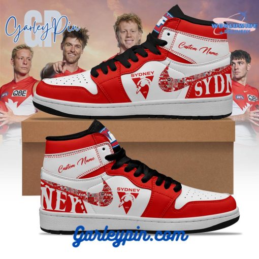 Sydney Swans Custom Name Air Jordan 1 Sneaker