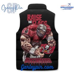 Tampa Bay Buccaneers Raise The Flags Sleeveless Puffer Jacket