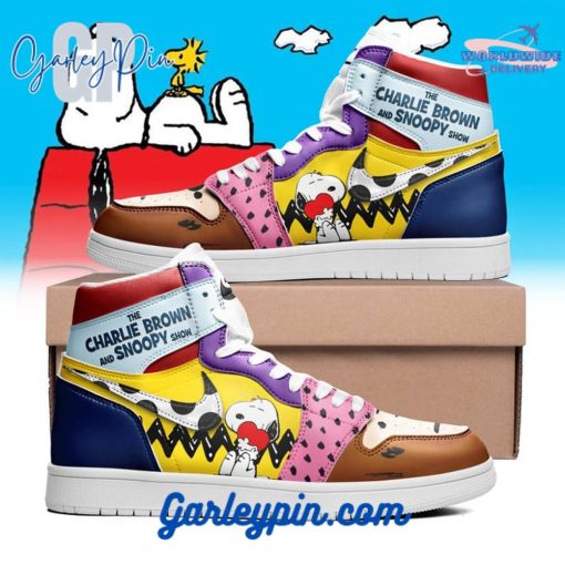 The Charlie Brown And Snoopy Show Air Jordan 1 Sneaker