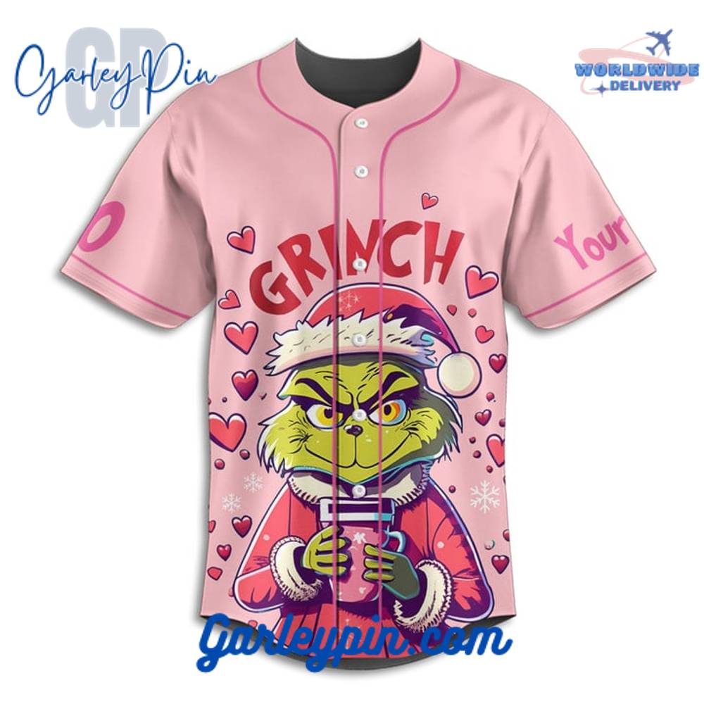 The Grinch Im Back Valentines Day Cancelled Custom Name Baseball Jersey