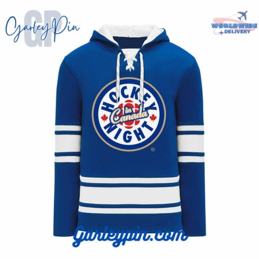 Toronto Maple Leafs Hockey Night In Canada Lace Up Hoodie