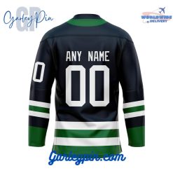 Vancouver Canucks Custom Name Reverse Retro Hockey Jersey