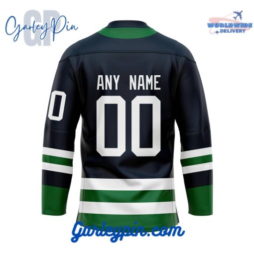 Vancouver Canucks Custom Name Reverse Retro Hockey Jersey