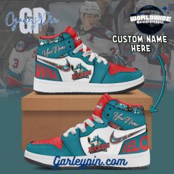 WHL Kelowna Rockets Custom Name Air Jordan 1 Sneaker