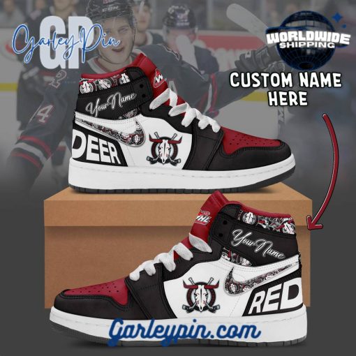 WHL Red Deer Rebels Custom Name Air Jordan 1 Sneaker
