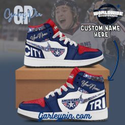 WHL Tri-City Americans Custom Name Air Jordan 1 Sneaker