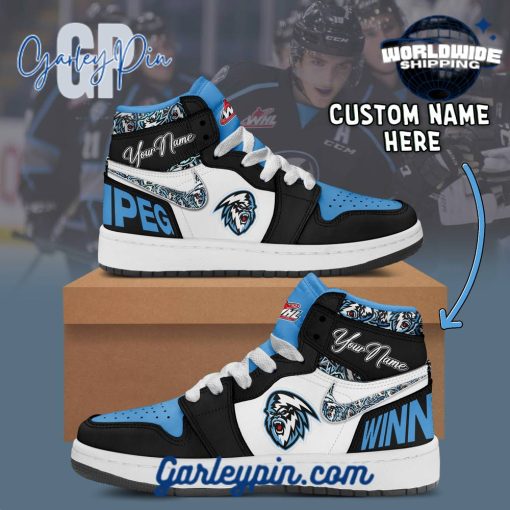 WHL Winnipeg ICE Custom Name Air Jordan 1 Sneaker