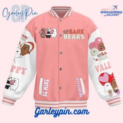 We Bare Bears Be My Valentines Baseball Jacket