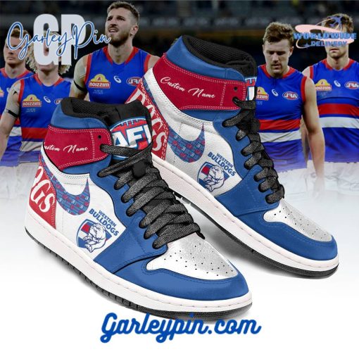 Western Bulldogs Custom Name Air Jordan 1 Sneaker