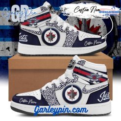 Winnipeg Jets Custom Name Air Jordan 1