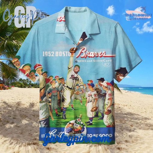 1952 Boston Braves Program Hawaiian Shirt