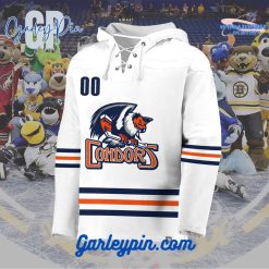 AHL Bakersfield Condors 2024 Hockey Lace Up White Hoodie