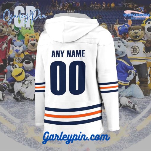 AHL Bakersfield Condors 2024 Hockey Lace Up White Hoodie