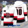 AHL Belleville Senators 2024 Hockey Lace Up Black Hoodie