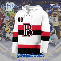 AHL Belleville Senators 2024 Hockey Lace Up White Hoodie