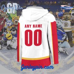 AHL Calgary Wranglers 2024 Hockey Lace Up White Hoodie