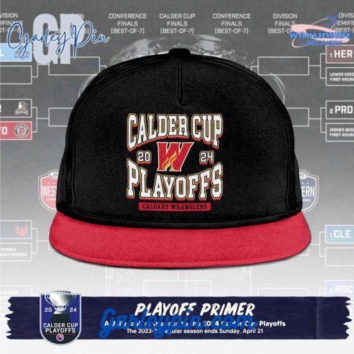 AHL Calgary Wranglers 2024 Play Offs Snapback Cap