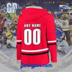 AHL Charlotte Checkers 2024 Hockey Lace Up Red Hoodie