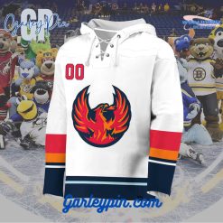 AHL Coachella Valley Firebirds 2024 Hockey Lace Up White Hoodie