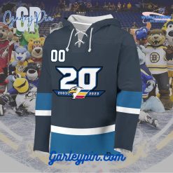 AHL Colorado Eagles 2024 Hockey Lace Up Gray Hoodie