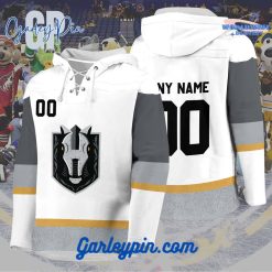 AHL Henderson Silver Knights  2024 Hockey Lace Up White Hoodie