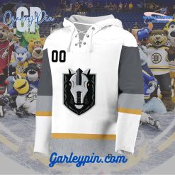 AHL Henderson Silver Knights 2024 Hockey Lace Up White Hoodie