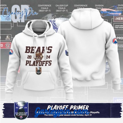 AHL Hershey Bears 2024 Play Offs White Hoodie