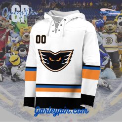 AHL Lehigh Valley Phantoms 2024 Hockey Lace Up White Hoodie