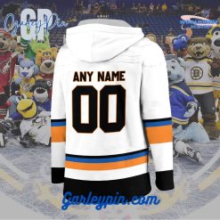 AHL Lehigh Valley Phantoms 2024 Hockey Lace Up White Hoodie