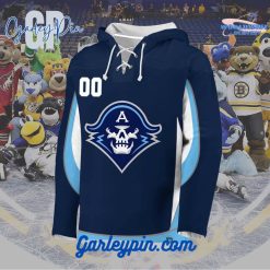 AHL Milwaukee Admirals 2024 Hockey Lace Up Navy Hoodie