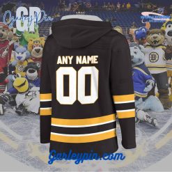 AHL Providence Bruins 2024 Hockey Lace Up Black Hoodie