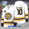 AHL Providence Bruins  2024 Hockey Lace Up Black Hoodie