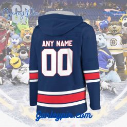 AHL Rochester Americans 2024 Hockey Lace Up Navy Hoodie