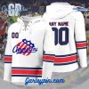 AHL Rochester Americans 2024 Hockey Lace Up Navy Hoodie