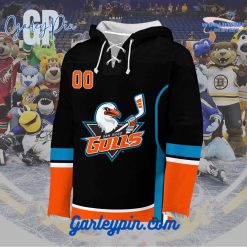 AHL San Diego Gulls 2024 Hockey Lace Up Black Hoodie