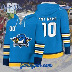 AHL Springfield Thunderbirds 2024 Hockey Lace Up Blue Hoodie