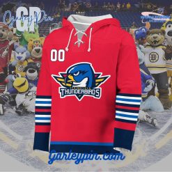 AHL Springfield Thunderbirds 2024 Hockey Lace Up Red Hoodie