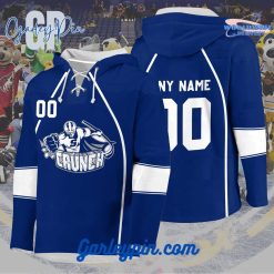 AHL Syracuse Crunch 2024 Hockey Lace Up Navy Hoodie