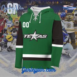 AHL Texas Stars 2024 Hockey Lace Up Forest Green Hoodie