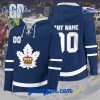 AHL Toronto Marlies 2024 Hockey Lace Up White Hoodie