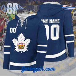 AHL Toronto Marlies 2024 Hockey Lace Up Navy Hoodie