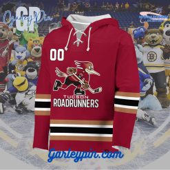 AHL Tucson Roadrunners 2024 Hockey Lace Up Red Hoodie