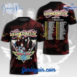 Aerosmith Farewell Tour Black Red T-Shirt