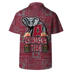 Alabama Crimson Tide NCAA Aloha Tiki Pattern Hawaiian Set