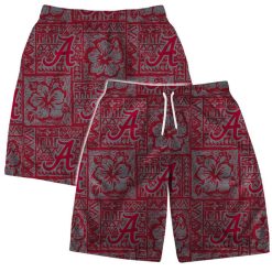 Alabama Crimson Tide NCAA Aloha Tiki Pattern Hawaiian Set