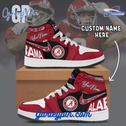 Alabama Crimson Tide NCAA Custom Name Air Jordan 1 Sneaker
