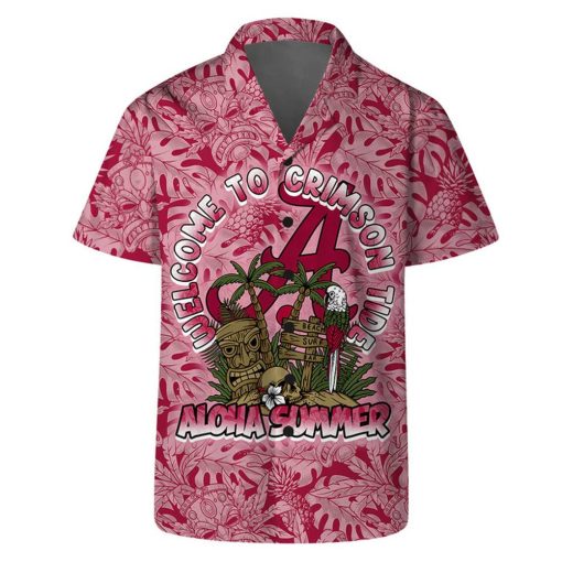 Alabama Crimson Tide Welcome To NCAA Pattern Hawaiian Set