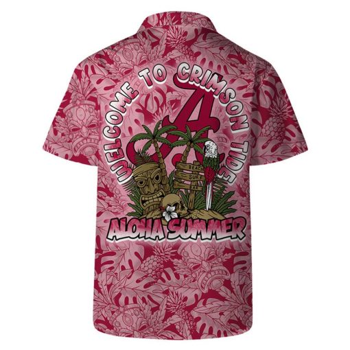 Alabama Crimson Tide Welcome To NCAA Pattern Hawaiian Set